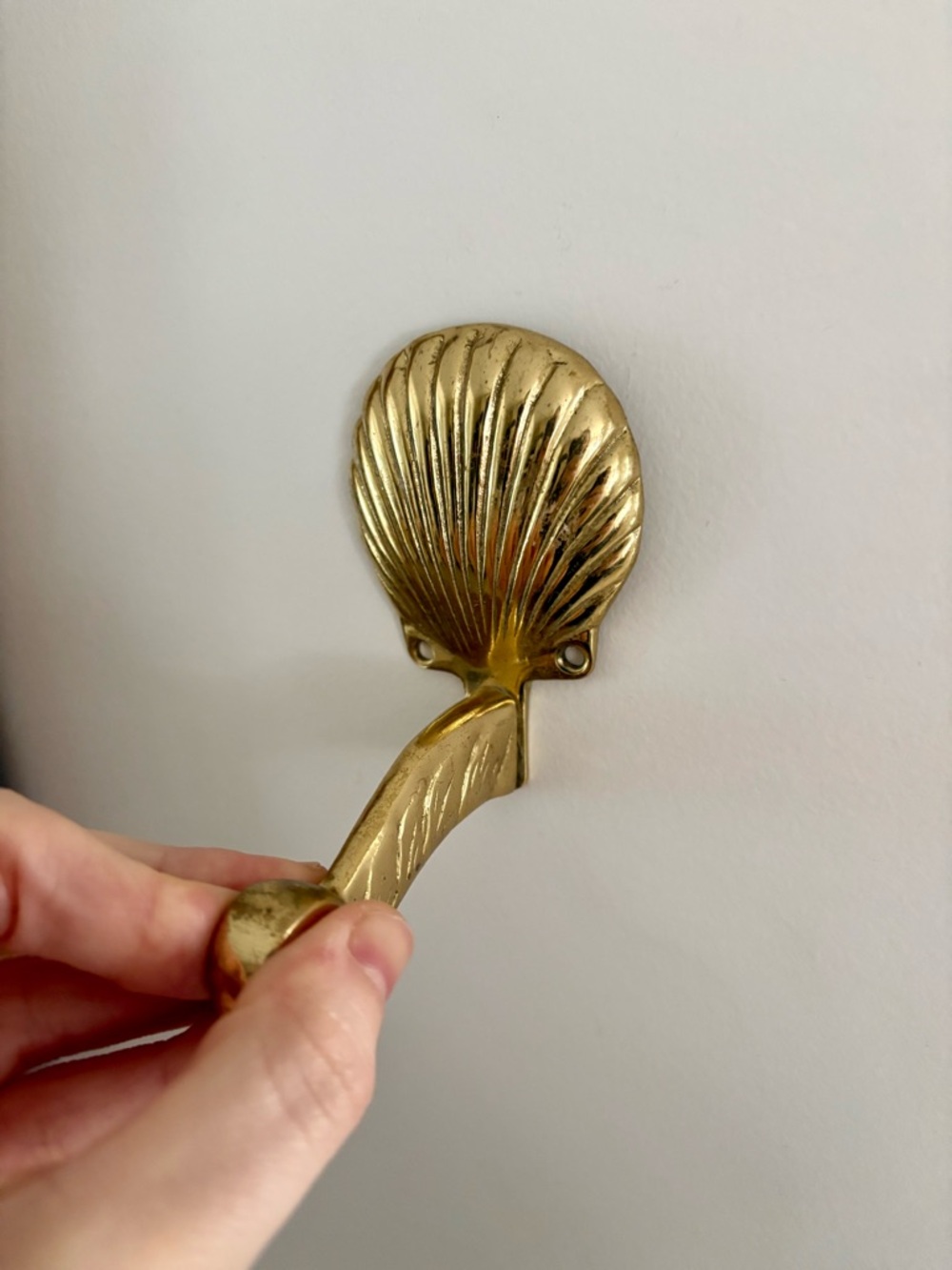 Brass Shell Wall Hook - Gold Home Wall Decor